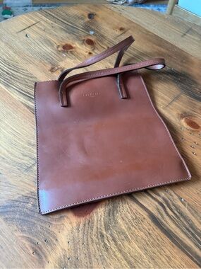 Frederic Paris Chestnut Brown Leather Purse